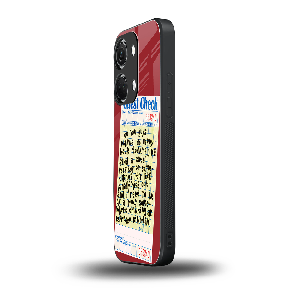happy hour back phone cover | glass case for oneplus nord 3