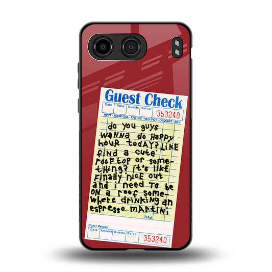 happy hour back phone cover | glass case for oneplus nord 4
