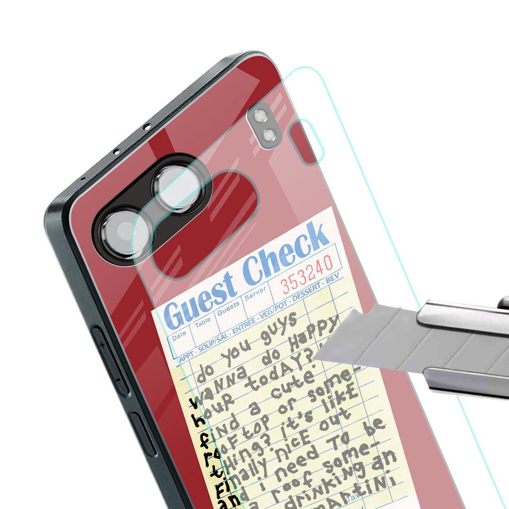 happy hour back phone cover | glass case for oneplus nord 4
