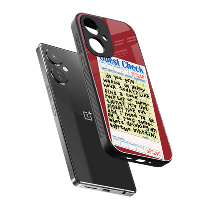 happy hour back phone cover | glass case for oneplus nord ce 3