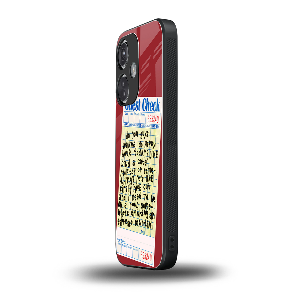 happy hour back phone cover | glass case for oneplus nord ce 3