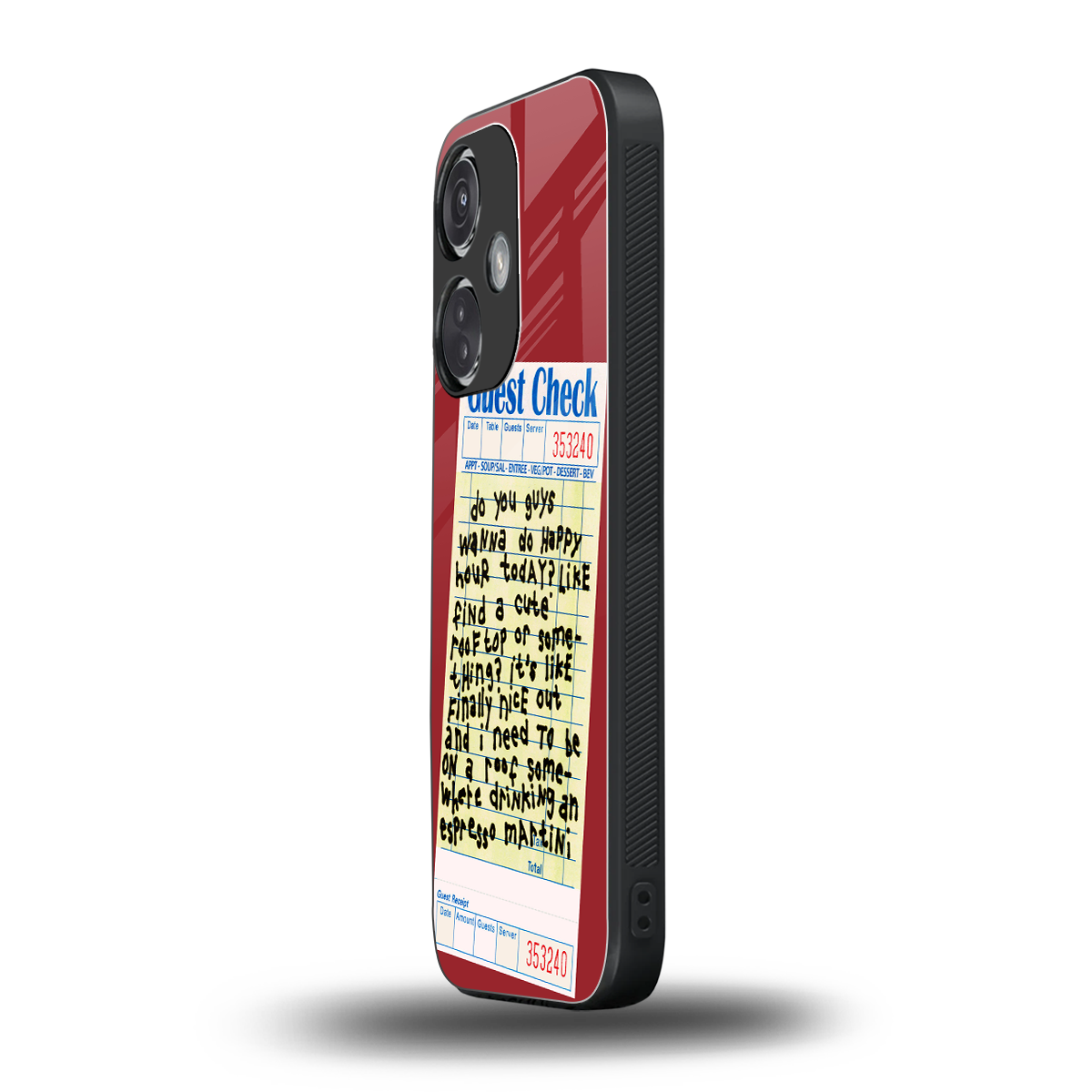 happy hour back phone cover | glass case for oneplus nord ce 3