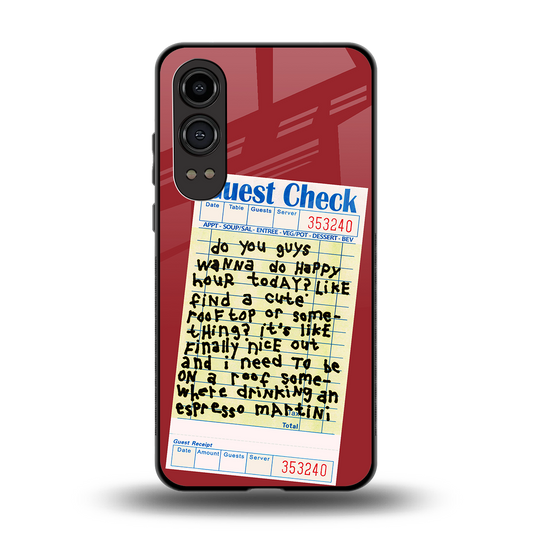 happy hour back phone cover | glass case for oneplus nord ce 4 lite