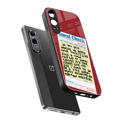 happy hour back phone cover | glass case for oneplus nord ce 4 lite
