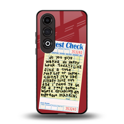 happy hour back phone cover | glass case for oneplus nord ce 4