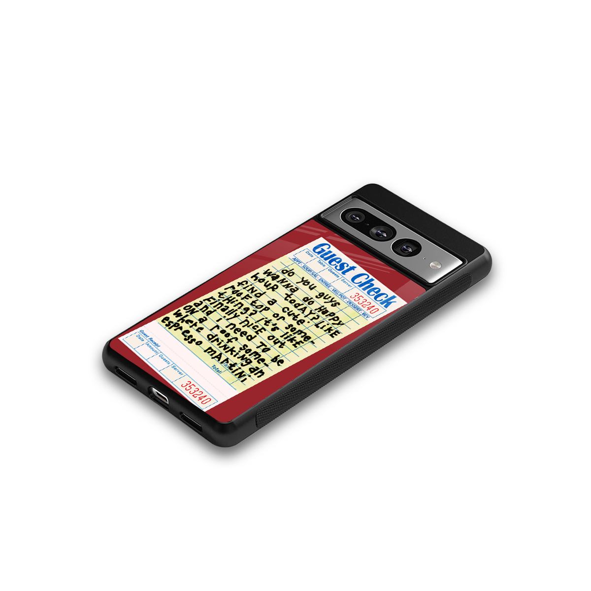 happy hour back phone cover | glass case for google pixel 7 pro
