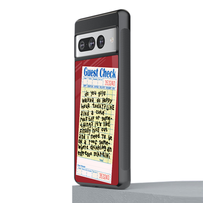 happy hour back phone cover | glass case for google pixel 7 pro