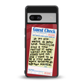 happy hour back phone cover | glass case for Google Pixel 7A