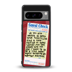 happy hour back phone cover | glass case for google pixel 8 pro