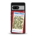 happy hour back phone cover | glass case for Google Pixel 8