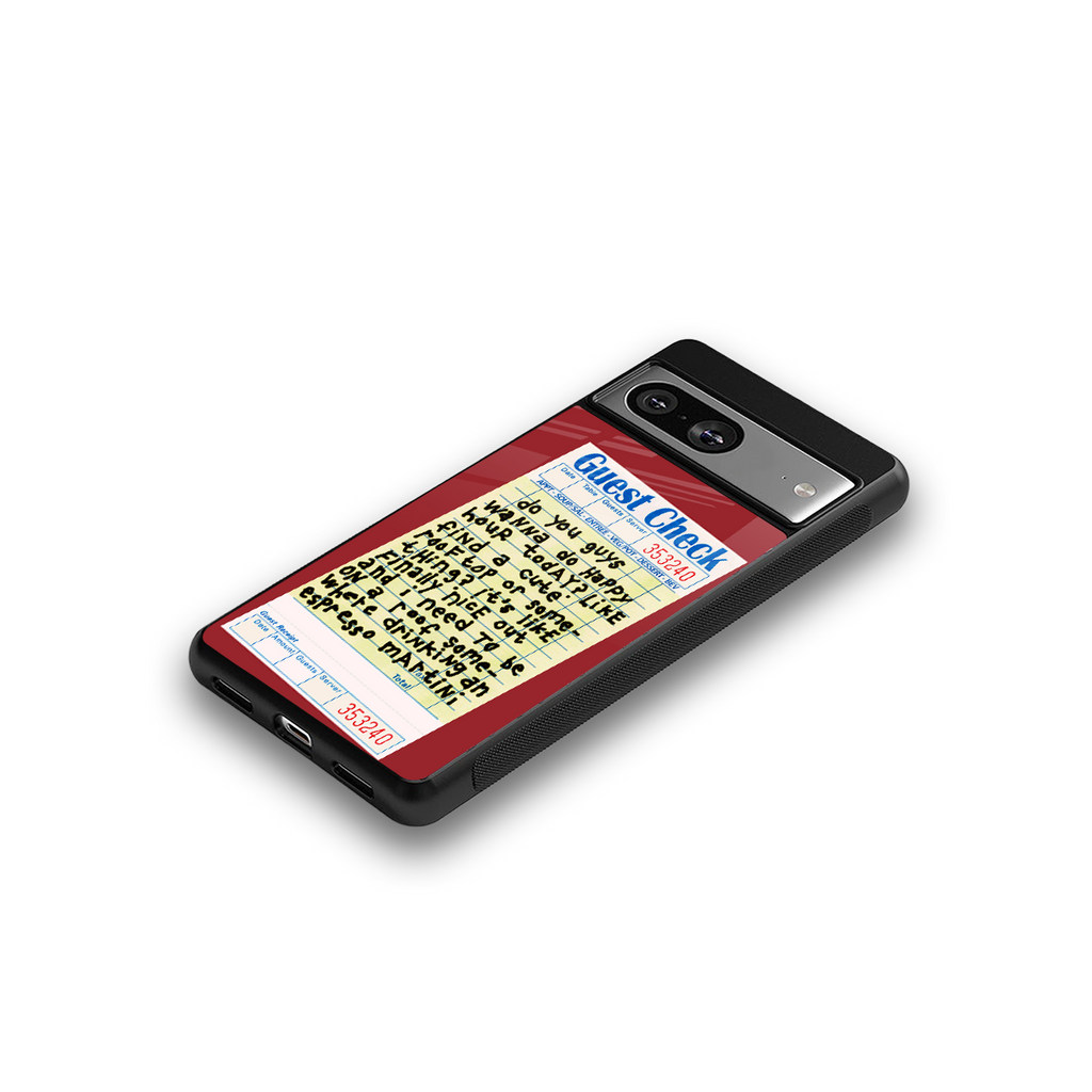 happy hour back phone cover | glass case for Google Pixel 8