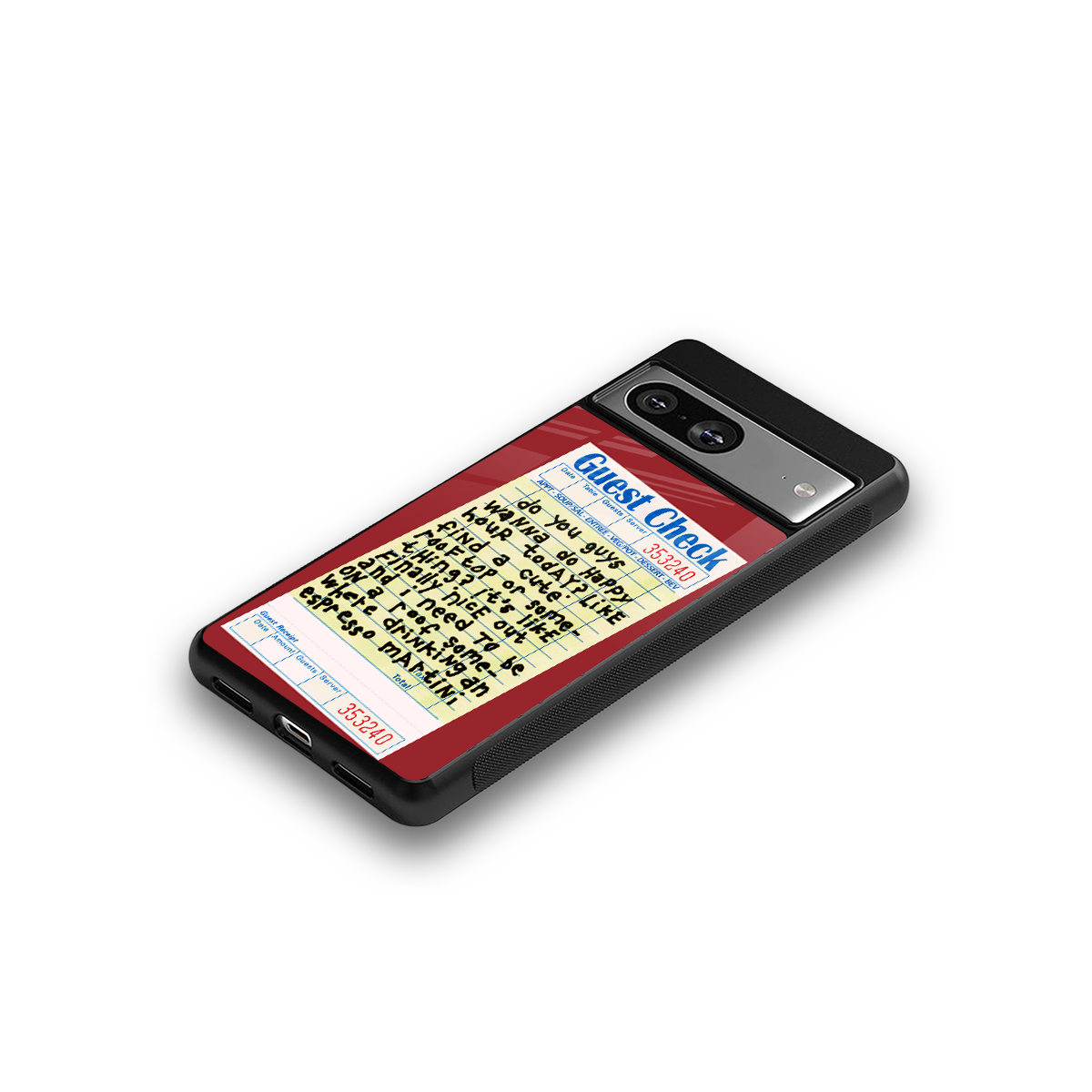 happy hour back phone cover | glass case for Google Pixel 8