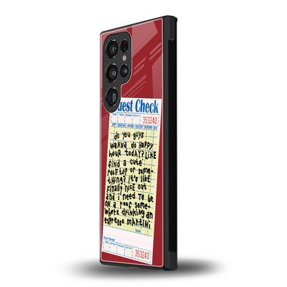 happy hour back phone cover | glass case for samsung galaxy s24 ultra