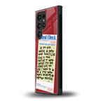 happy hour back phone cover | glass case for samsung galaxy s23 ultra