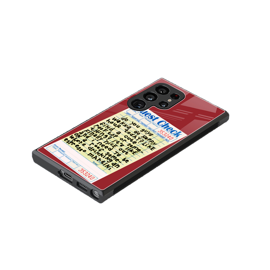 happy hour back phone cover | glass case for samsung galaxy s24 ultra