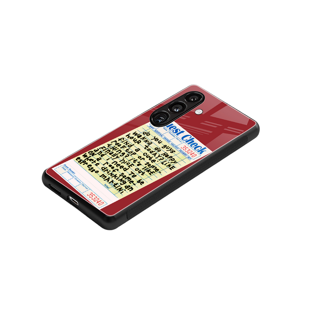 happy hour back phone cover | glass case for samsung galaxy s23 plus