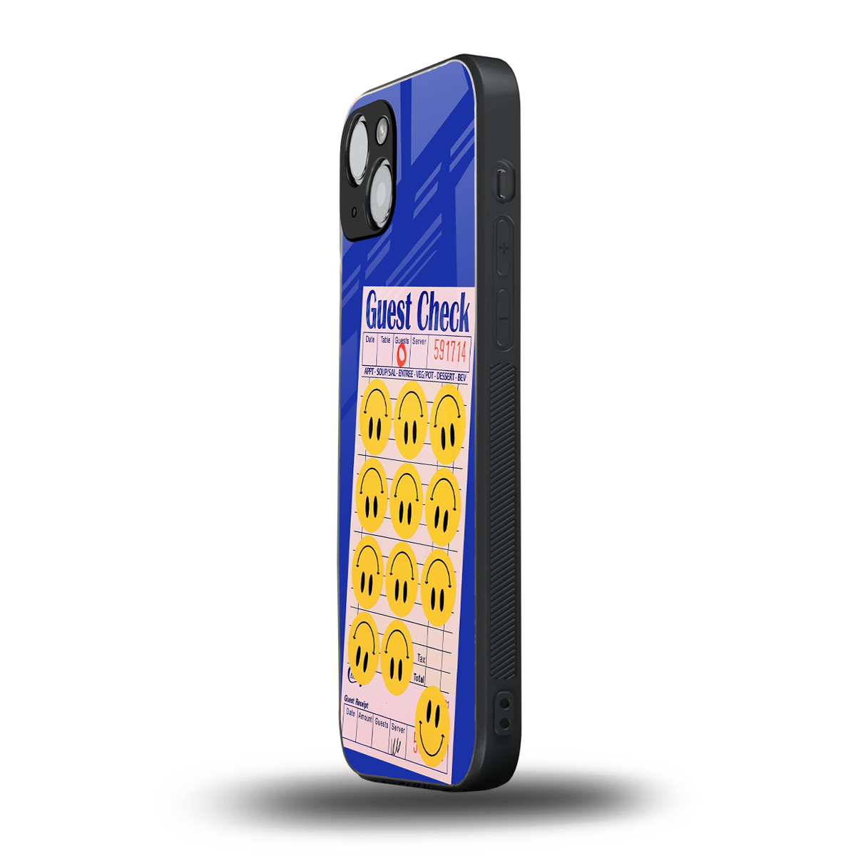 happy meals back phone cover | glass case for iphone 15 plus