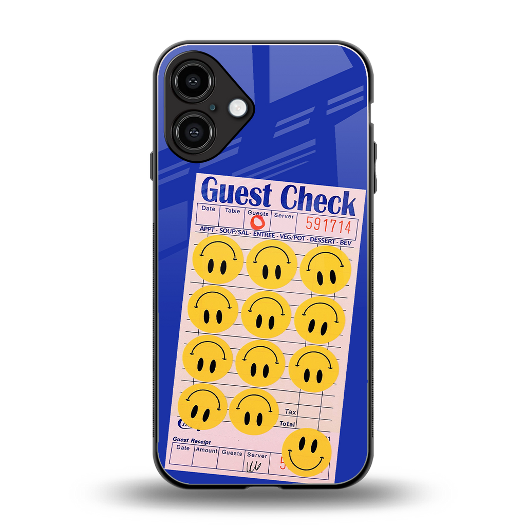 happy meals back phone cover | glass case for iphone 16 plus