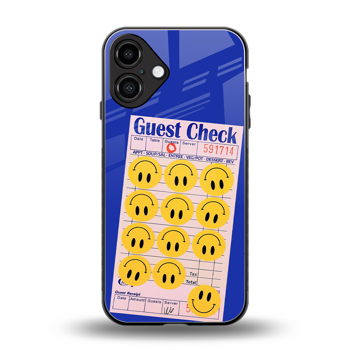happy meals back phone cover | glass case for iphone 16 plus