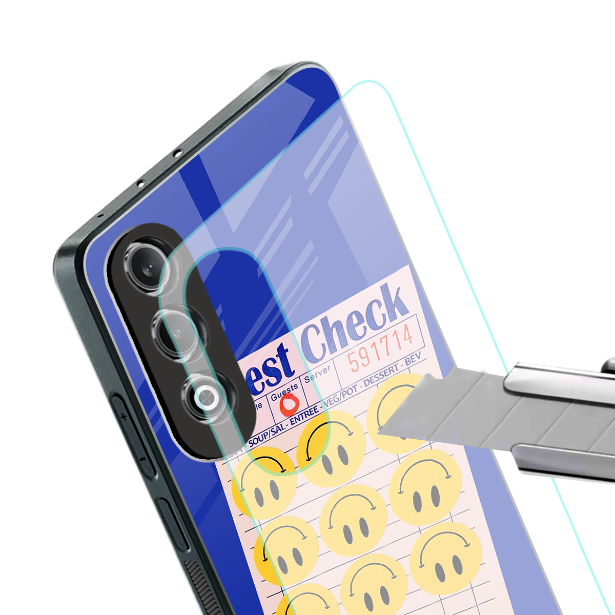 happy meals back phone cover | glass case for oneplus nord ce 4