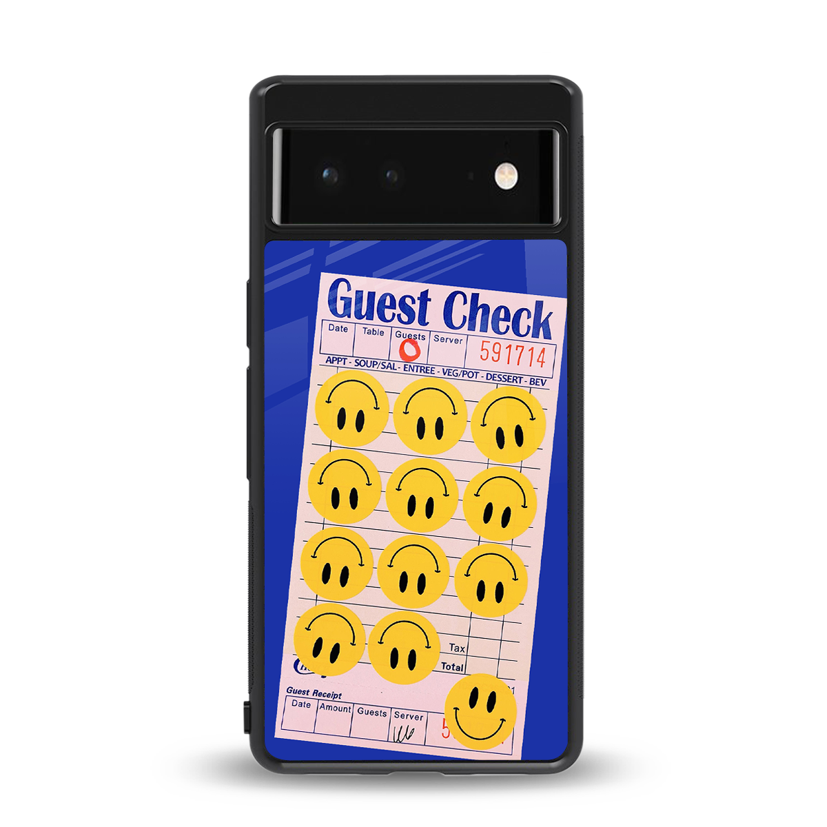 happy meals back phone cover | glass case for Google Pixel 6A