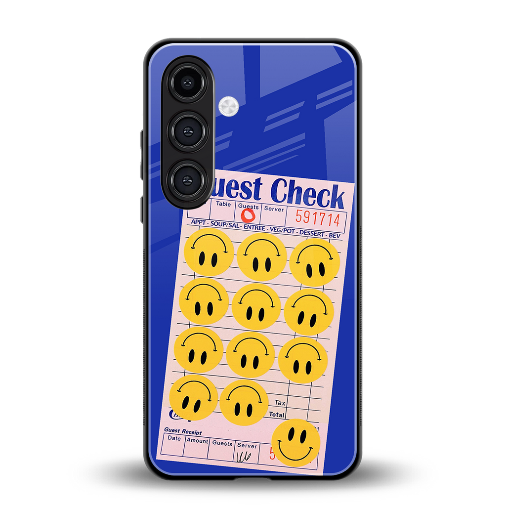 happy meals back phone cover | glass case for samsung galaxy s24 fe