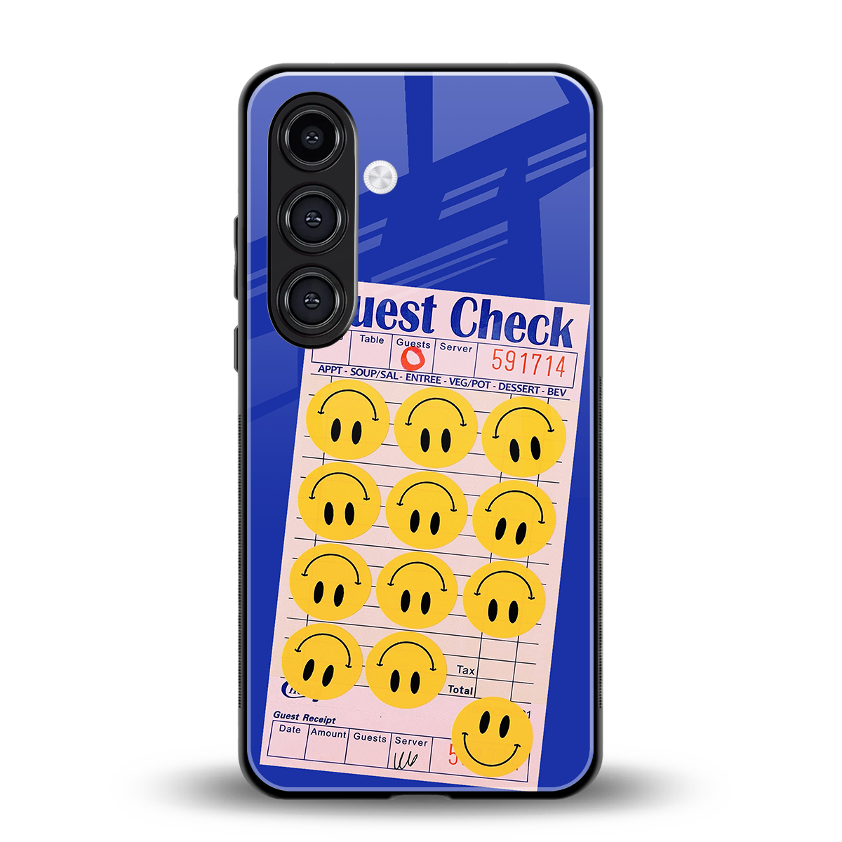 happy meals back phone cover | glass case for samsung galaxy s24 fe
