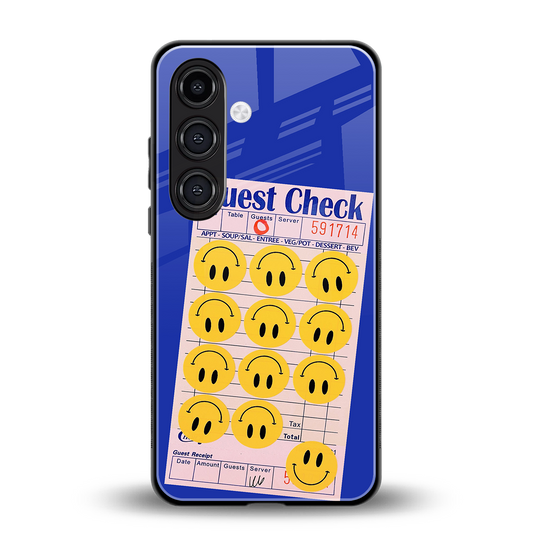 happy meals back phone cover | glass case for samsung galaxy s24 fe