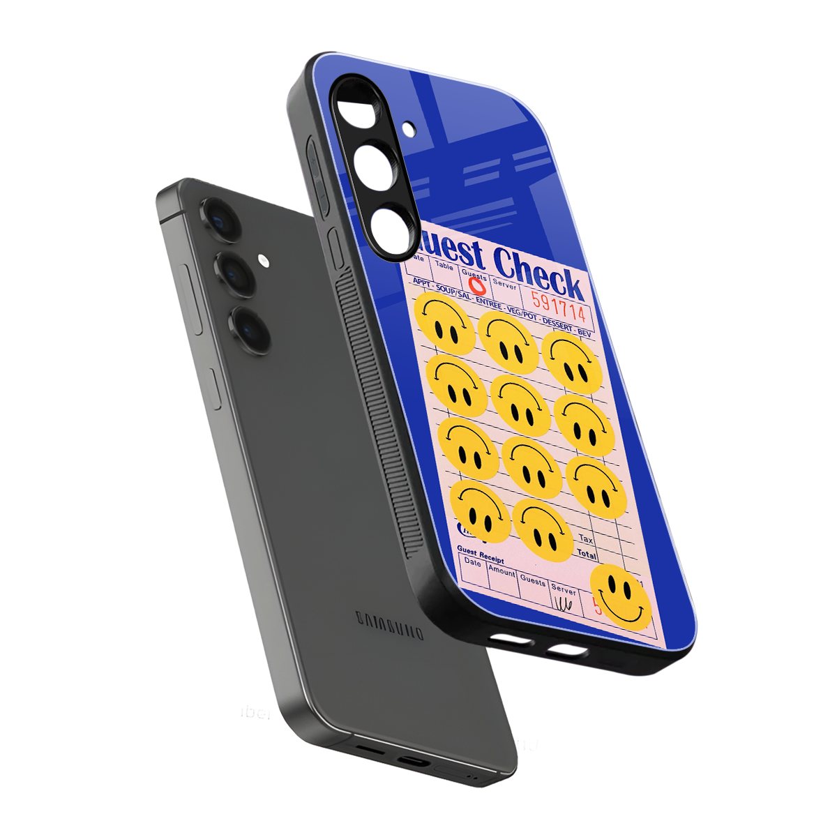 happy meals back phone cover | glass case for samsung galaxy s24 fe