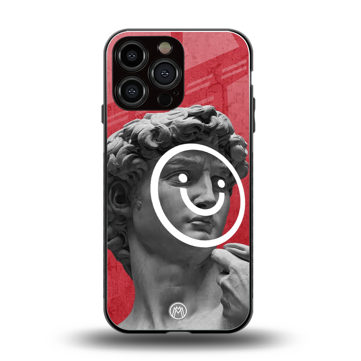 happy michelangelo back phone cover | glass case for iphone 13 pro max