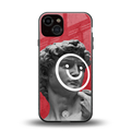 happy michelangelo back phone cover | glass case for iphone 13
