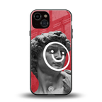 happy michelangelo back phone cover | glass case for iphone 13