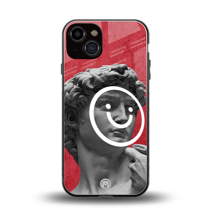 happy michelangelo back phone cover | glass case for iphone 13