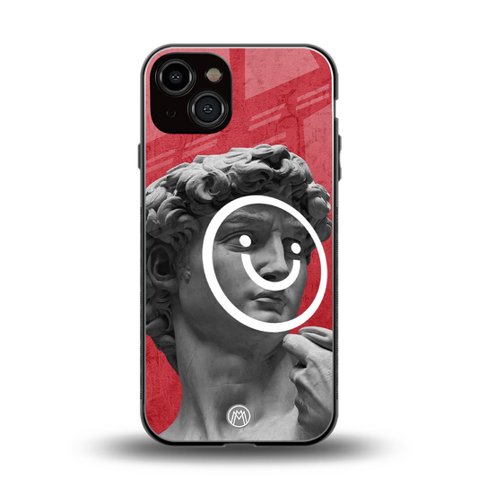 happy michelangelo back phone cover | glass case for iphone 13