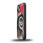 happy michelangelo back phone cover | glass case for iphone 15 plus