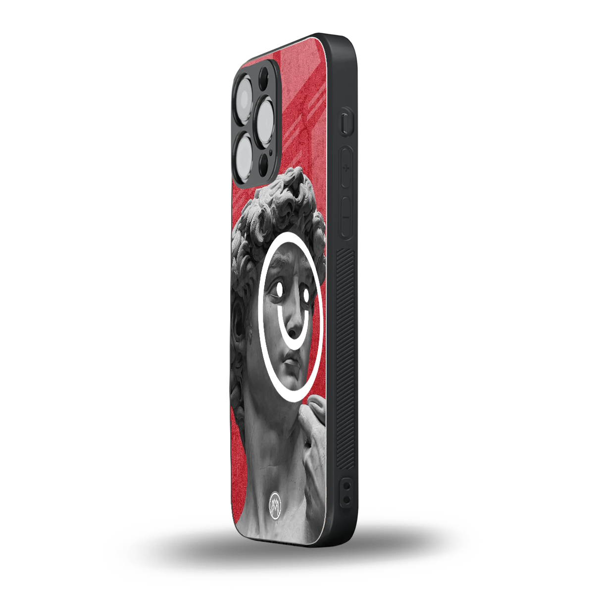 happy michelangelo back phone cover | glass case for iphone 15 pro max