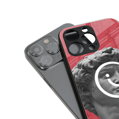 happy michelangelo back phone cover | glass case for iphone 13 pro max