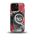 happy michelangelo back phone cover | glass case for iphone 16 pro
