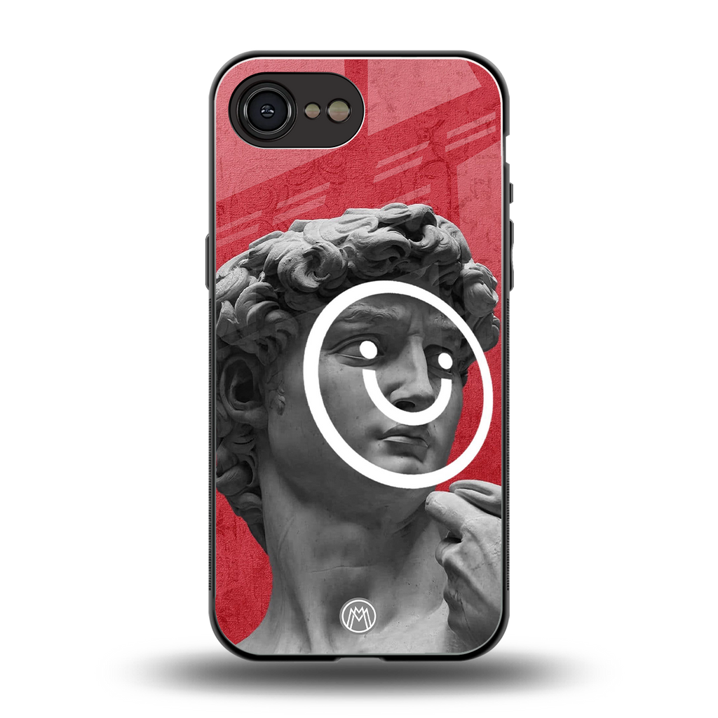 happy michelangelo back phone cover | glass case for iphone 16e
