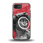 happy michelangelo back phone cover | glass case for iphone 16e