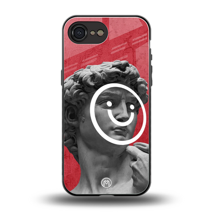 happy michelangelo back phone cover | glass case for iphone 16e