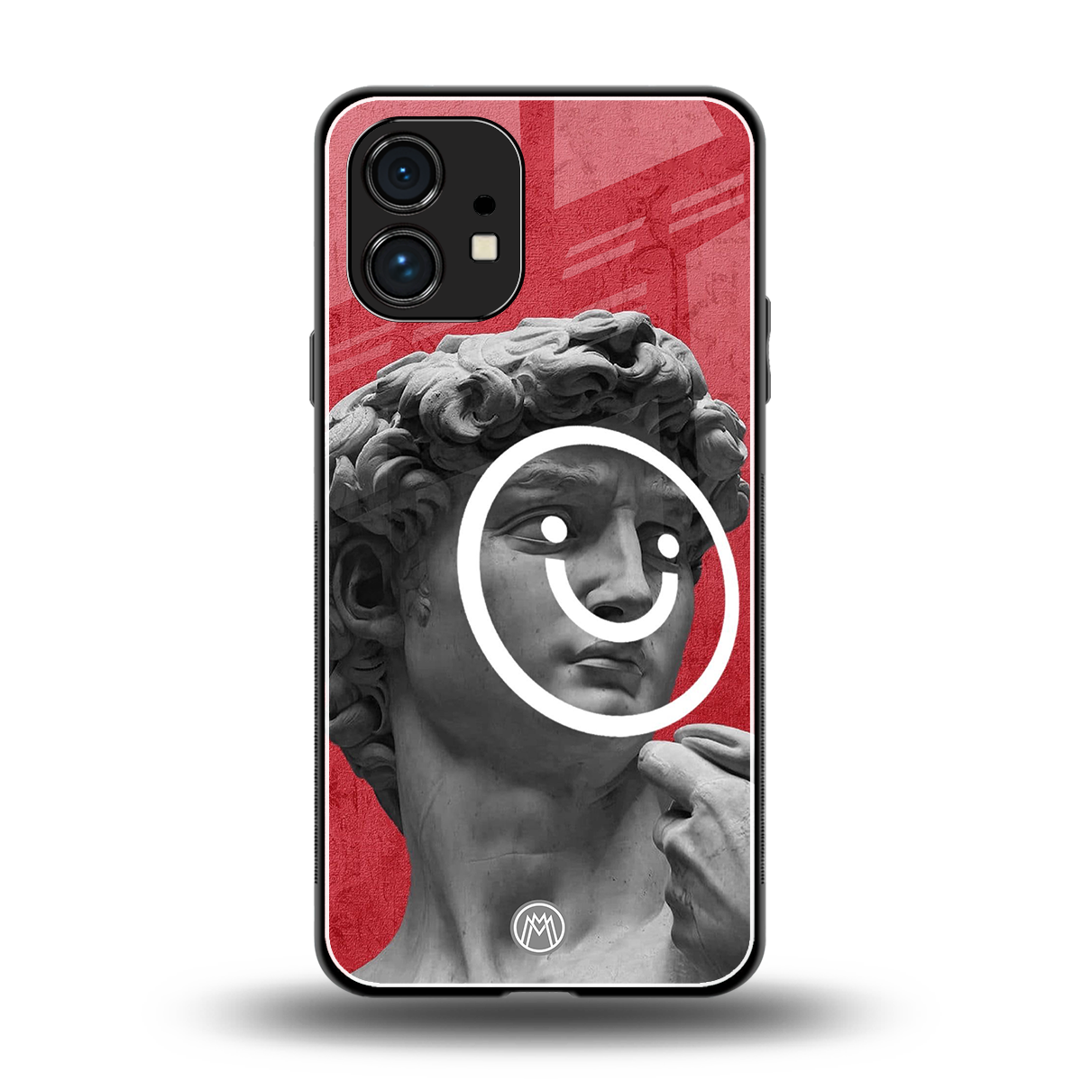 happy michelangelo back phone cover | glass case for nothing phone 1