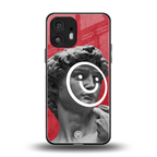 happy michelangelo back phone cover | glass case for nothing phone 2