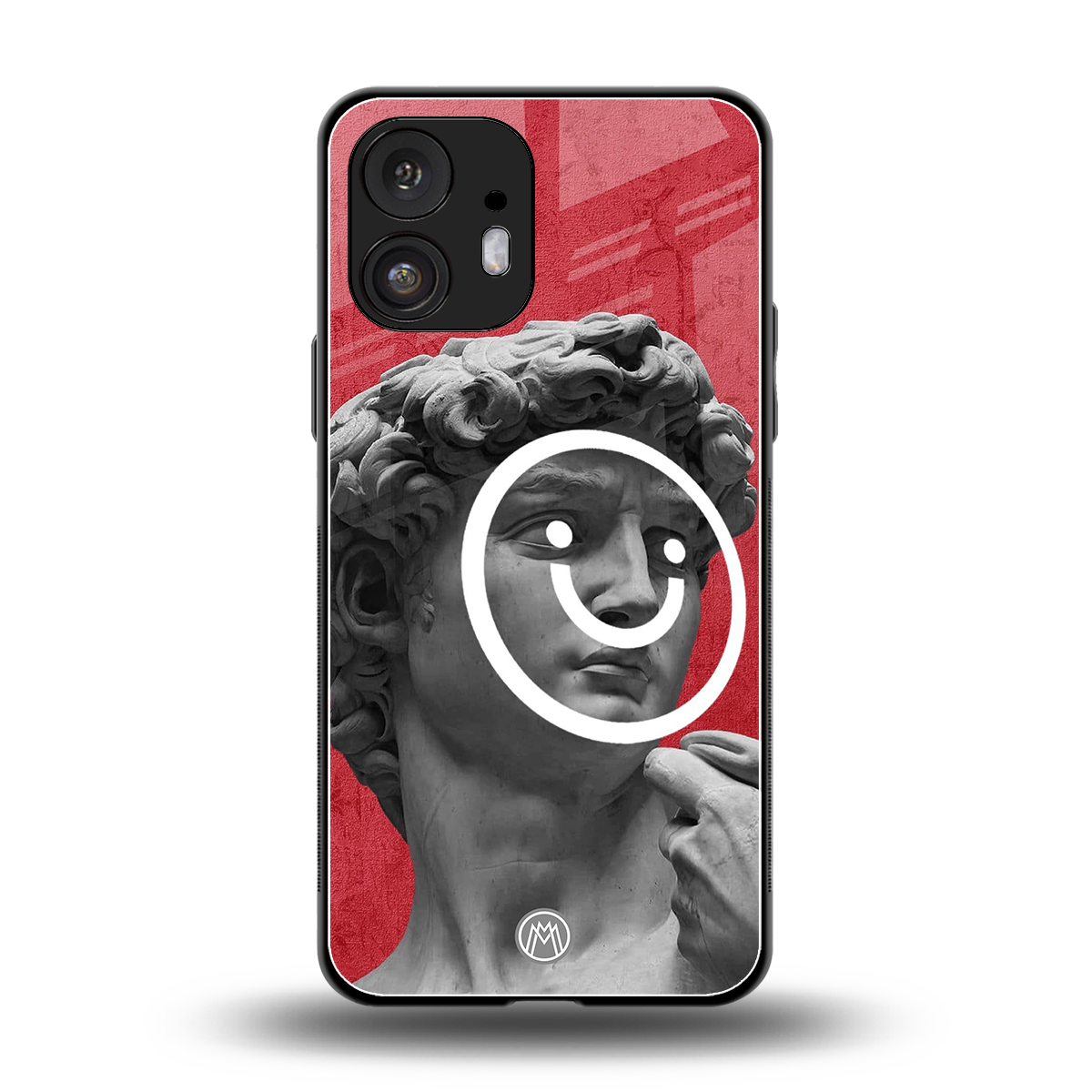 happy michelangelo back phone cover | glass case for nothing phone 2