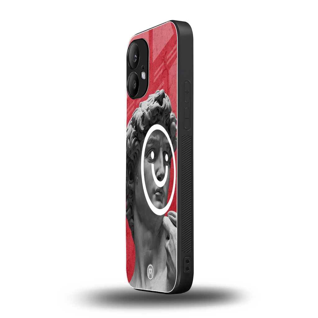 happy michelangelo back phone cover | glass case for nothing phone 2
