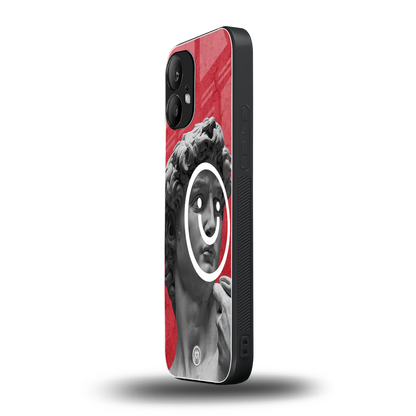 happy michelangelo back phone cover | glass case for nothing phone 2