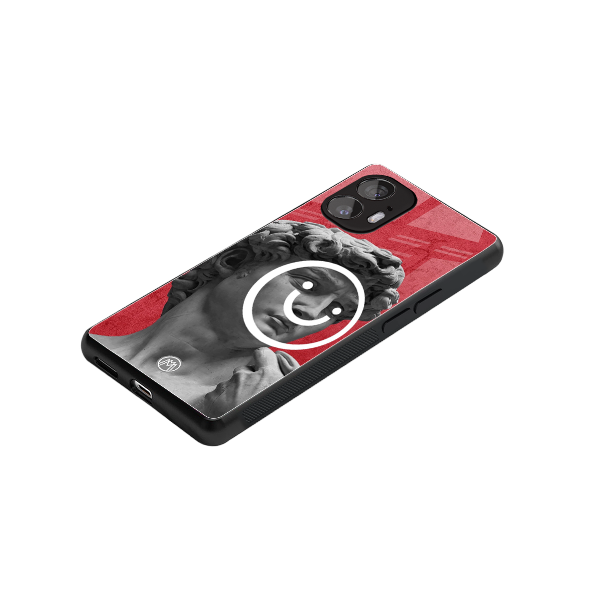 happy michelangelo back phone cover | glass case for nothing phone 2