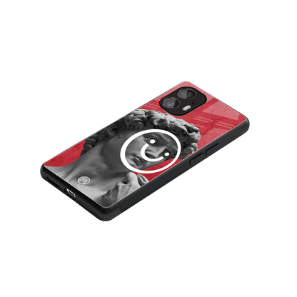 happy michelangelo back phone cover | glass case for nothing phone 2