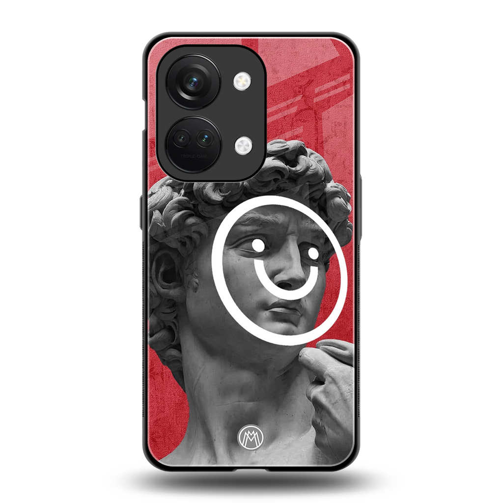 happy michelangelo back phone cover | glass case for oneplus nord 3