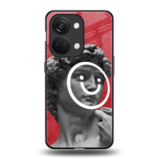 happy michelangelo back phone cover | glass case for oneplus nord 3